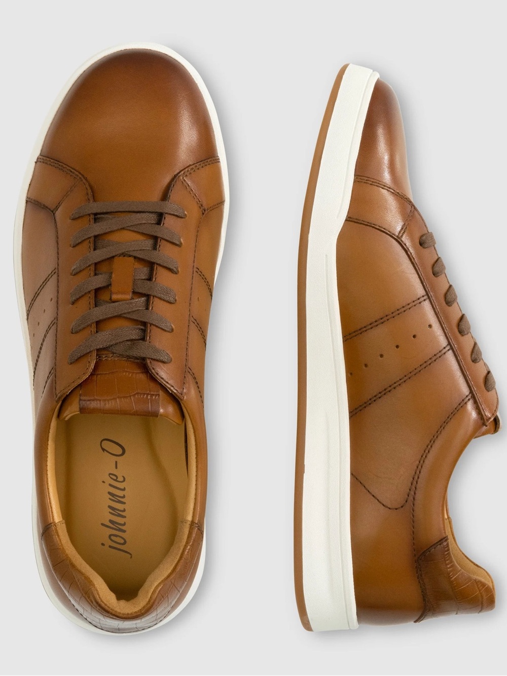 Johnnie-O Men’s Topspin Oxford Leather high end Sneakers
